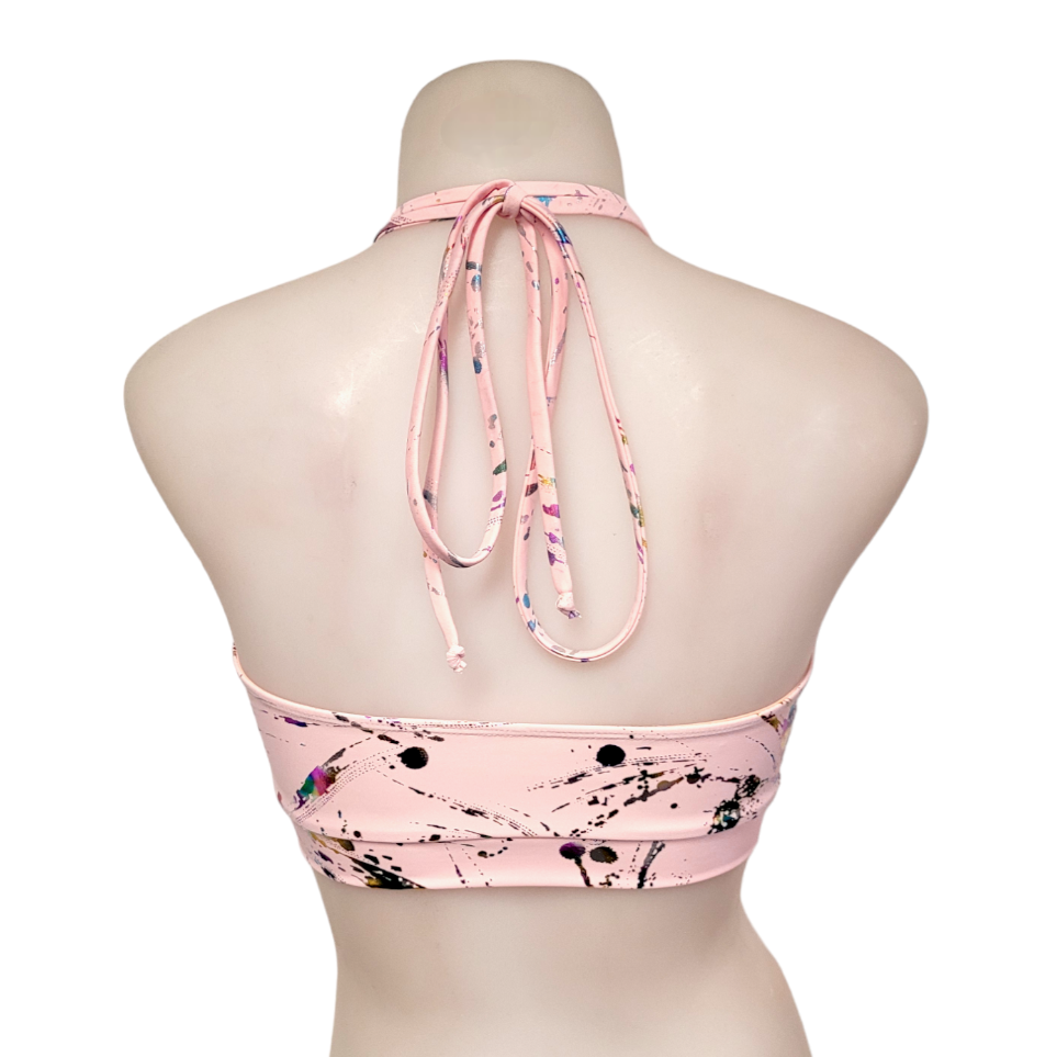 Layla Top in Pink Splatter
