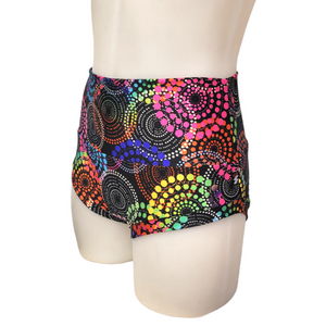 High Waisted Booty Short in Fireworks