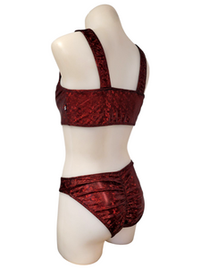 Jade Monokini in Red Ice