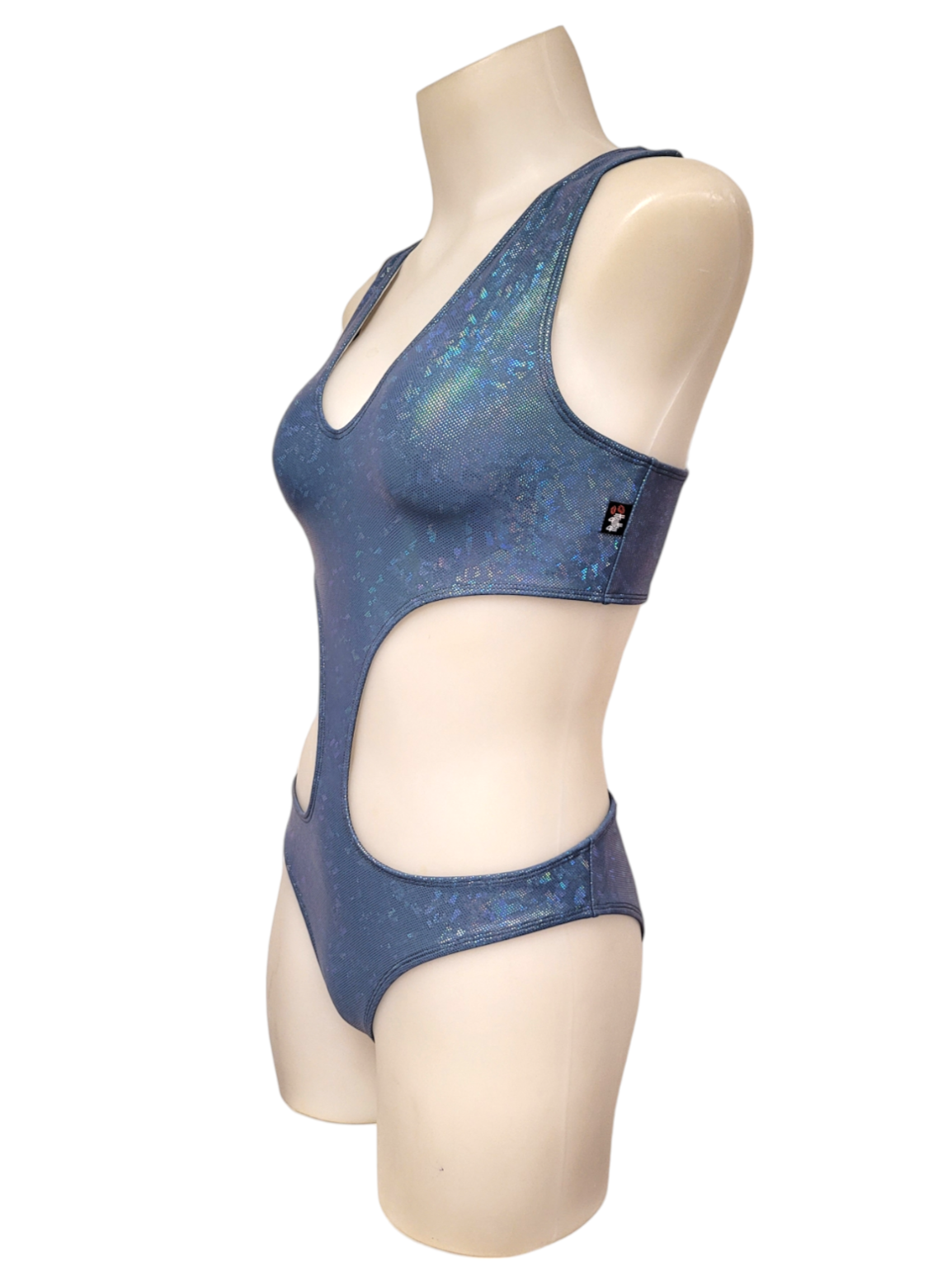 Jade Monokini in Periwinkle Ice