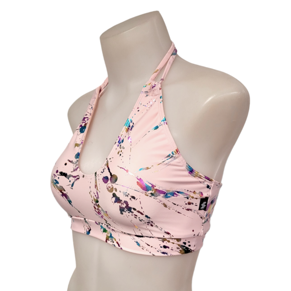 Layla Top in Pink Splatter