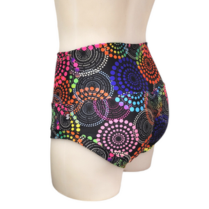 High Waisted Booty Short in Fireworks