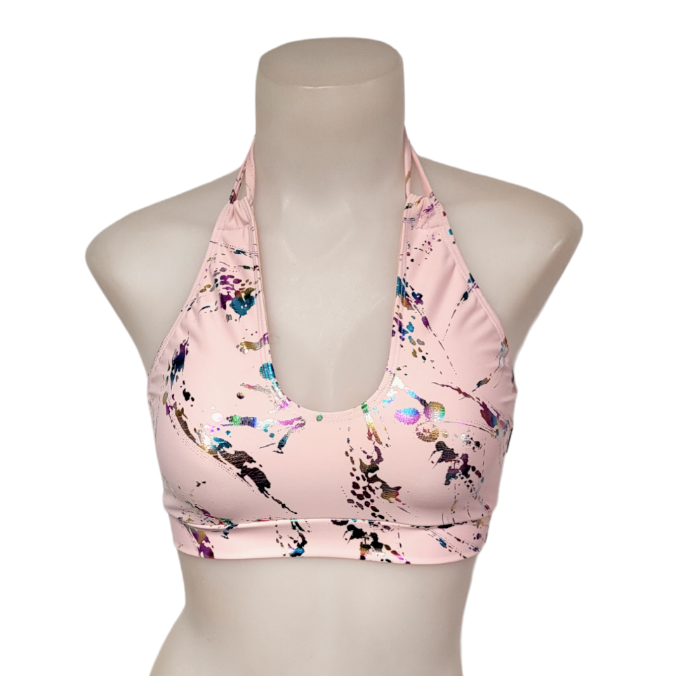 Layla Top in Pink Splatter