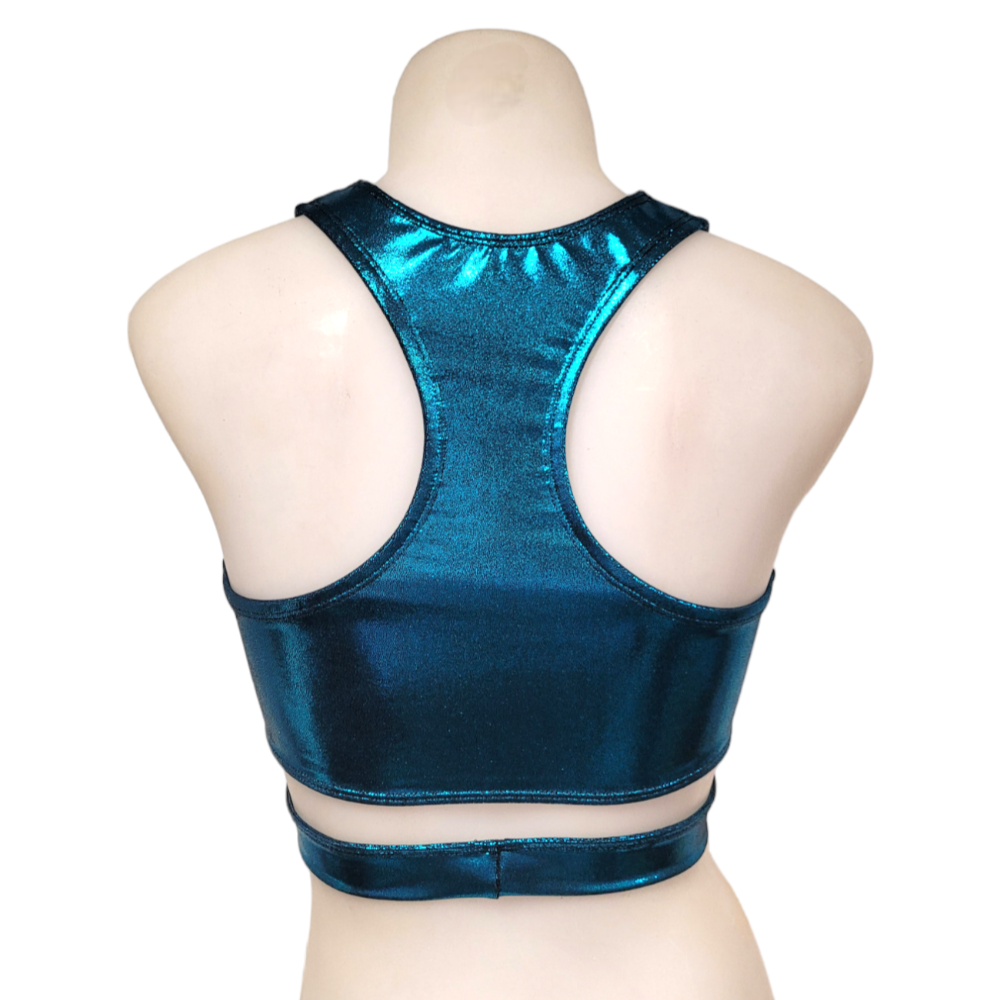 Hailie Top in Black Teal Mystique