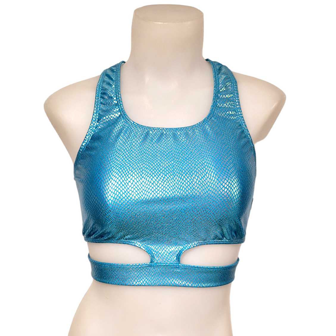 Hailie Top in Blue Scale