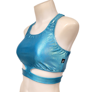 Hailie Top in Blue Scale