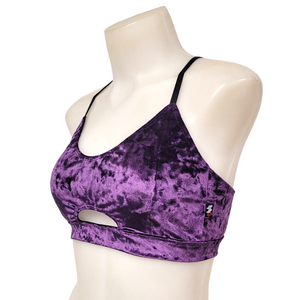 Iris Top in Grape Crushed Velvet