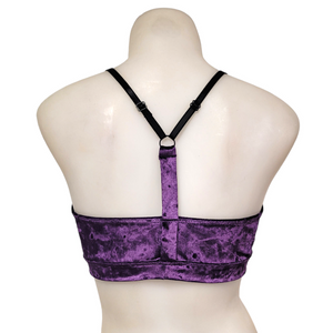 Iris Top in Grape Crushed Velvet