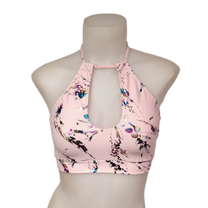 Layla Top in Pink Splatter