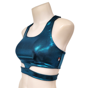 Hailie Top in Black Teal Mystique