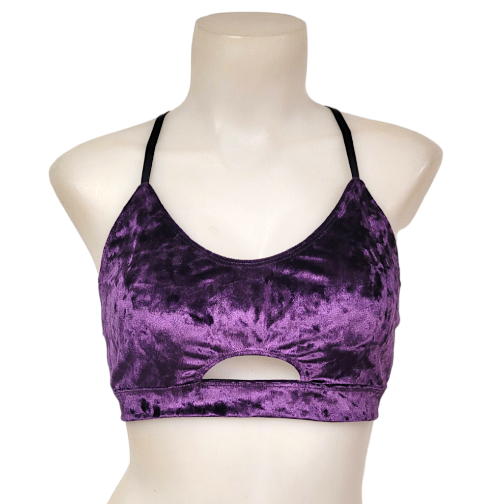 Iris Top in Grape Crushed Velvet