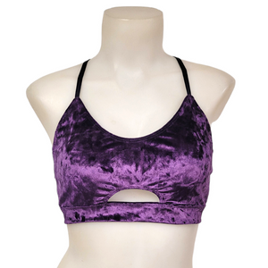 Iris Top in Grape Crushed Velvet
