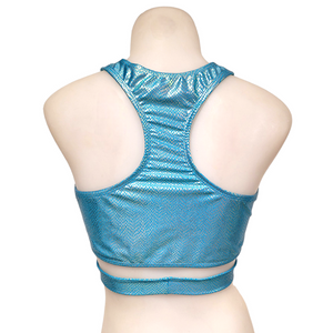 Hailie Top in Blue Scale