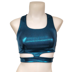 Hailie Top in Black Teal Mystique