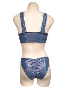 Jade Monokini in Periwinkle Ice