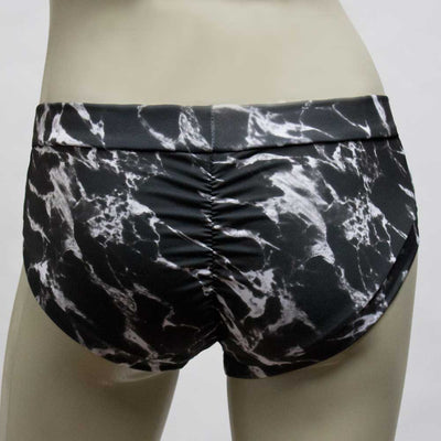 Booty Short- Black Marble