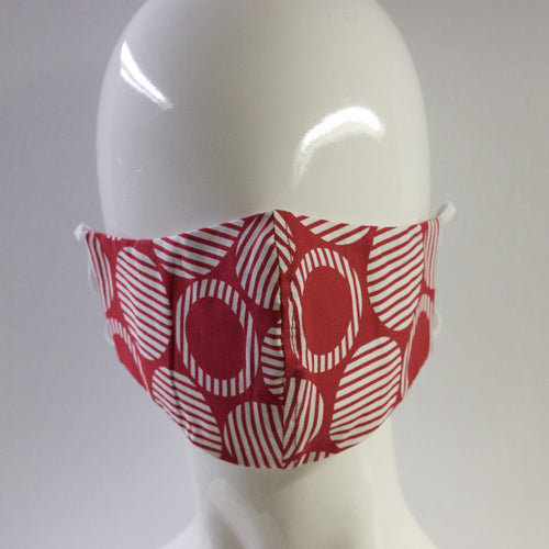 Mask- Red and White Circle