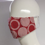 Mask- Red and White Circle