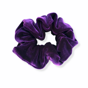 Scrunchie in Deep Purple Velvet