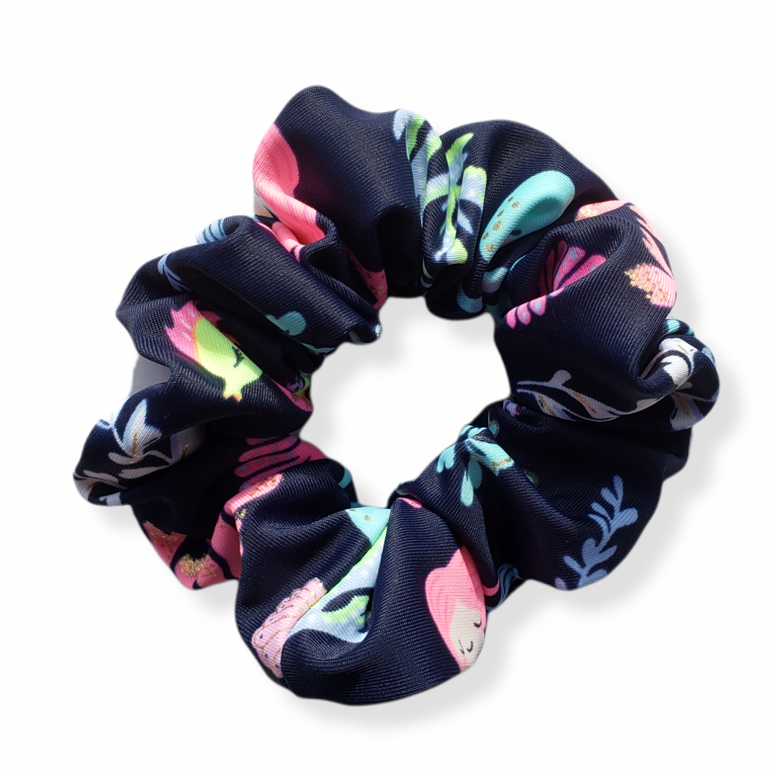Scrunchie in Navy Mermaid
