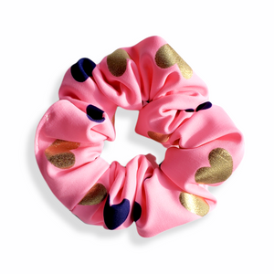 Scrunchie in Pink Hearts
