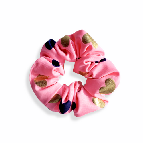 Scrunchie - Pink Hearts