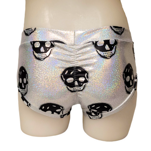 Classic Booty Short in Disco Skull