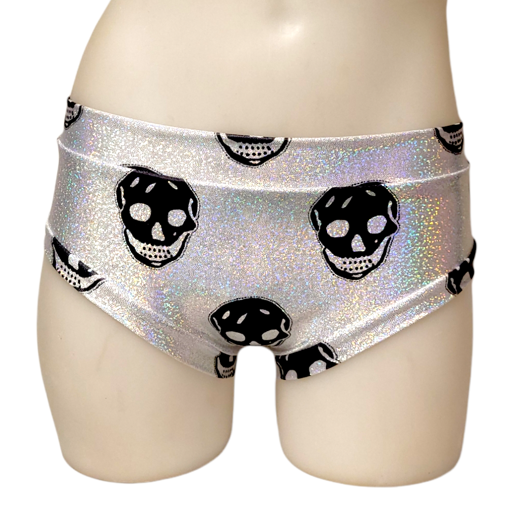 Classic Booty Short in Disco Skull