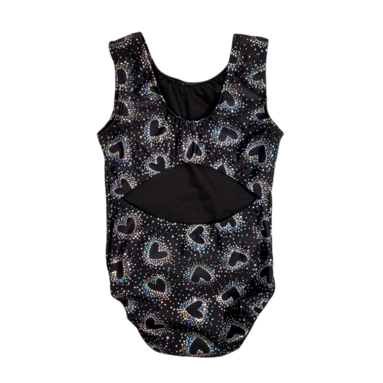 Leotard in Silver Hearts