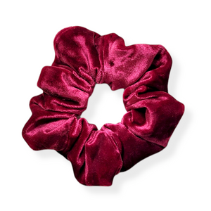Scrunchie in Magenta Crushed Velvet