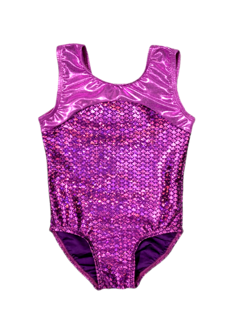 Leotard in Fuchsia Mermaid