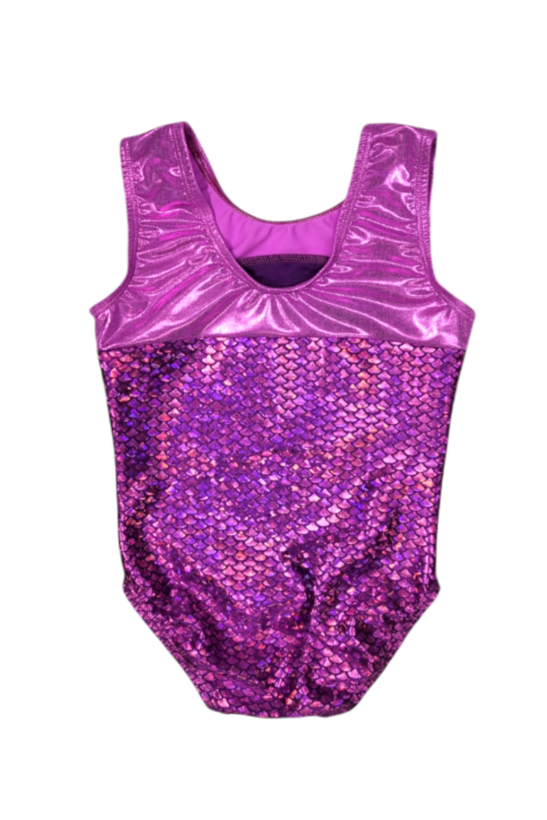 Leotard in Fuchsia Mermaid