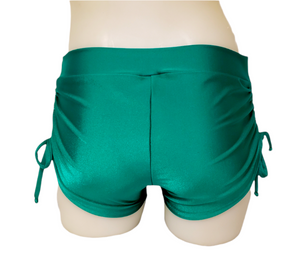 Side Tie/Scrunch Short in Emerald