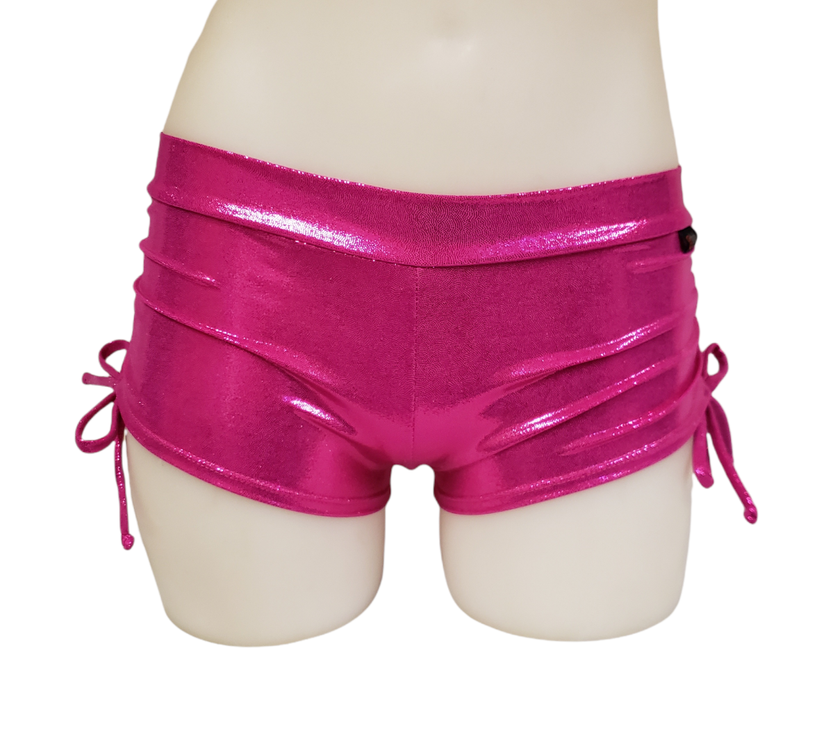 Side Tie/Scrunch Short in Hot Pink Mystique