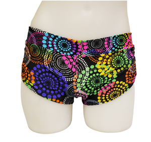 Side Tie/Scrunch Short in Fireworks