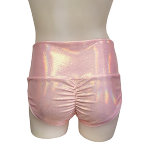 High Waisted Booty Short in Rose Gold Mystique