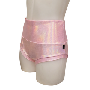 High Waisted Booty Short in Rose Gold Mystique