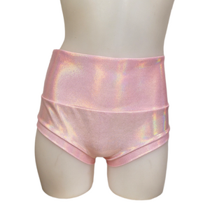 High Waisted Booty Short in Rose Gold Mystique