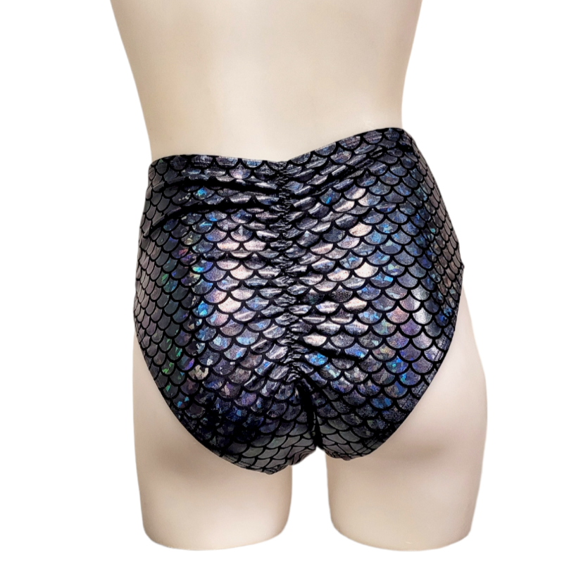 High Waisted Sexy Short in Slate Mermaid