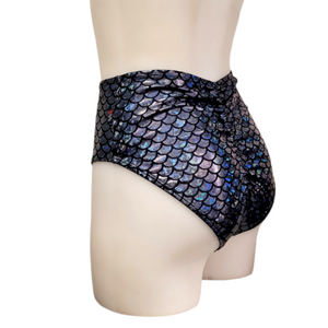 High Waisted Sexy Short in Slate Mermaid