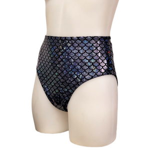 High Waisted Sexy Short in Slate Mermaid