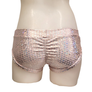 Classic Booty Short in Pink Mermaid