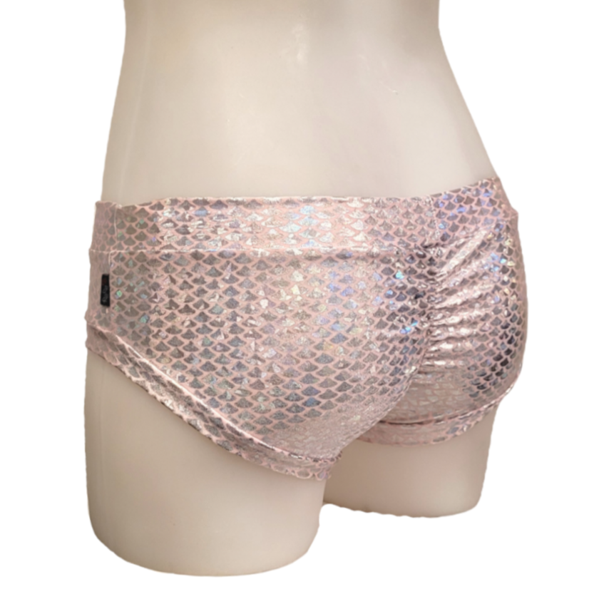 Classic Booty Short in Pink Mermaid