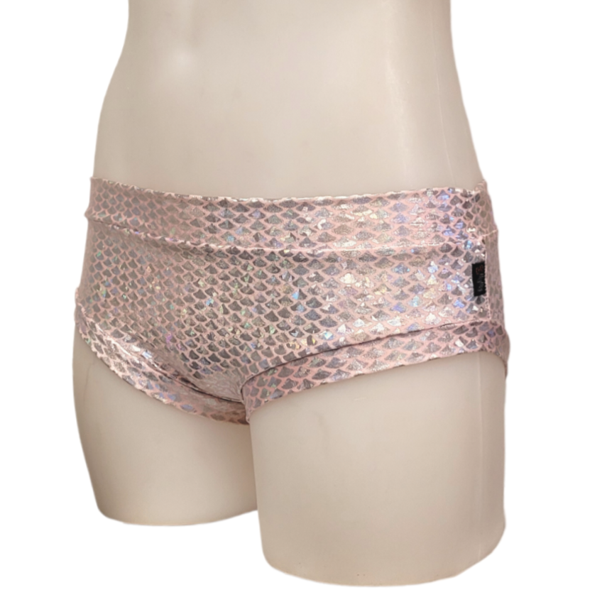 Classic Booty Short in Pink Mermaid