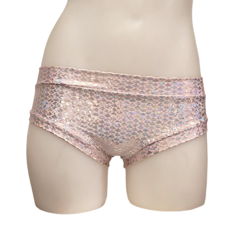 Classic Booty Short in Pink Mermaid