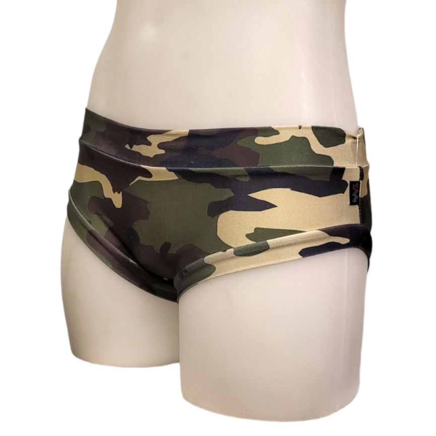 Classic Booty Short in Olive Camo