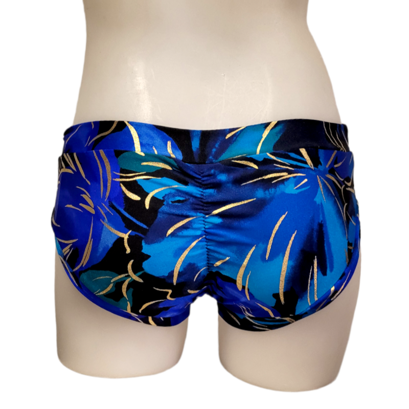 Classic Booty Short in Blue Tropical