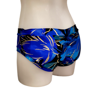 Classic Booty Short in Blue Tropical