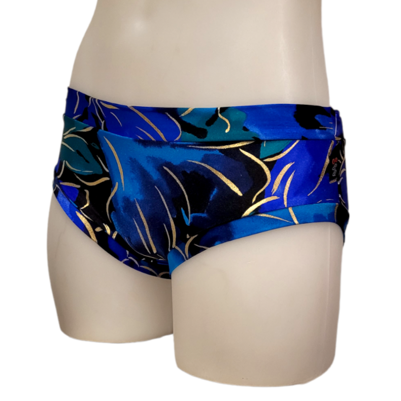 Classic Booty Short in Blue Tropical