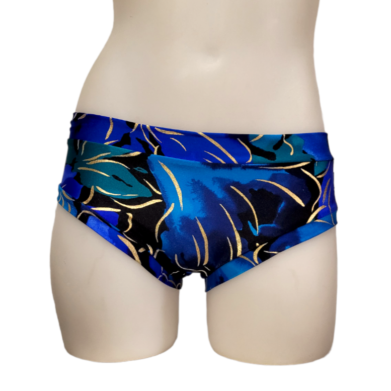 Classic Booty Short in Blue Tropical